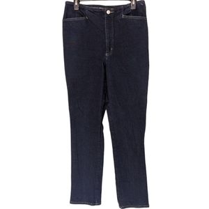 Vintage tailored fit dark wash denim jeans made in Canada